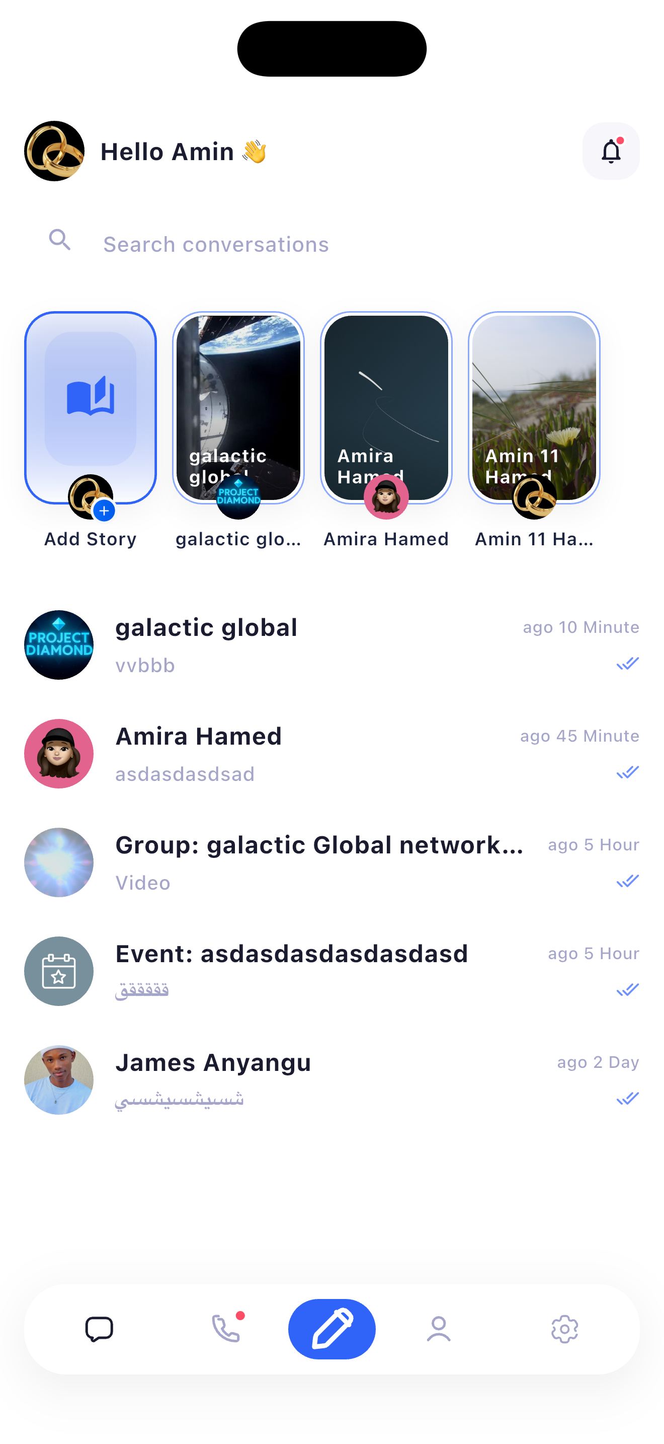 Sngine Messanger – Flutter Social Networking App (Android & iOS) mobile preview